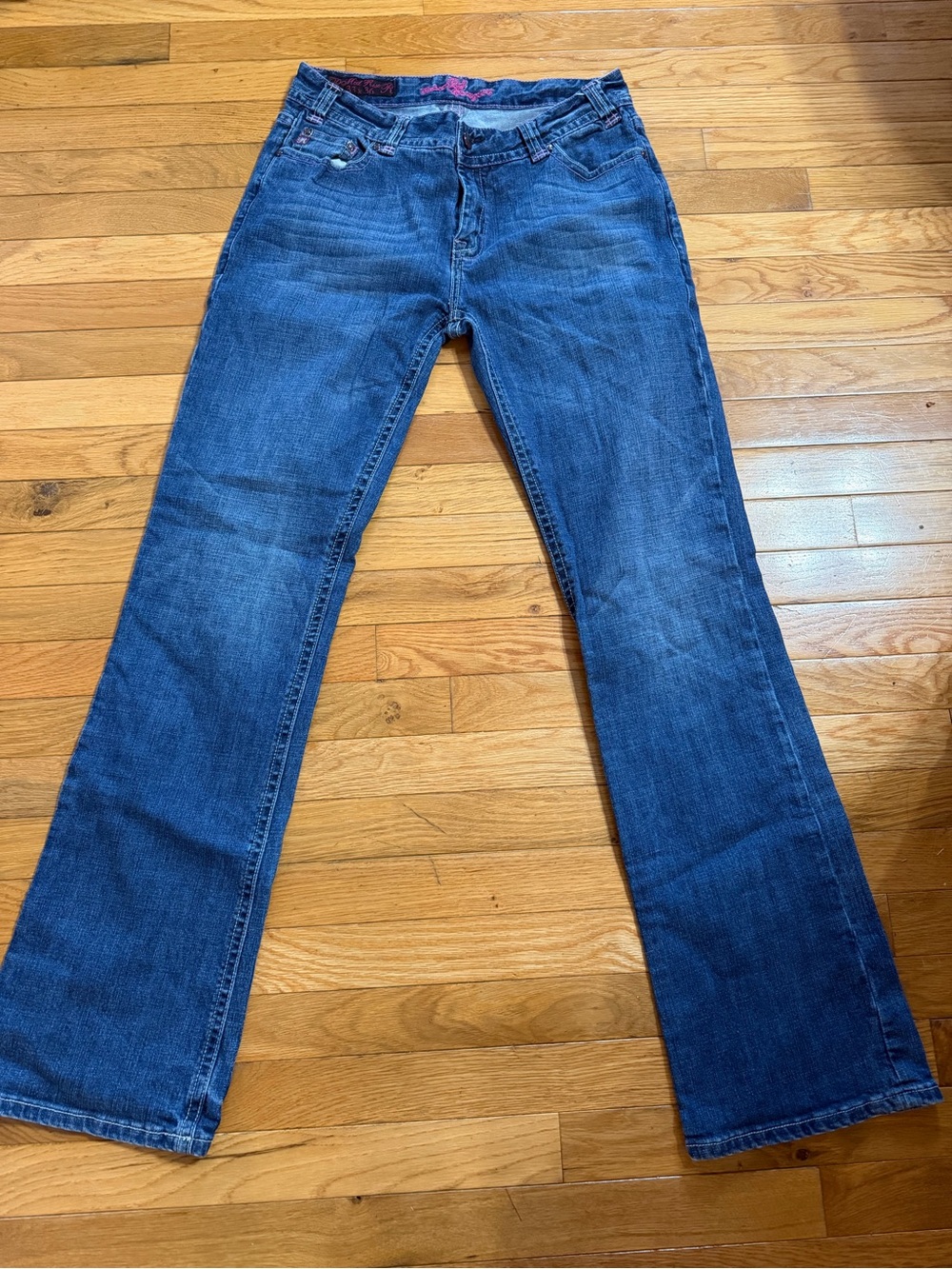 Rock and Roll Cowgirl Dark Blue Flare Jeans - Comfortable Everyday Fit